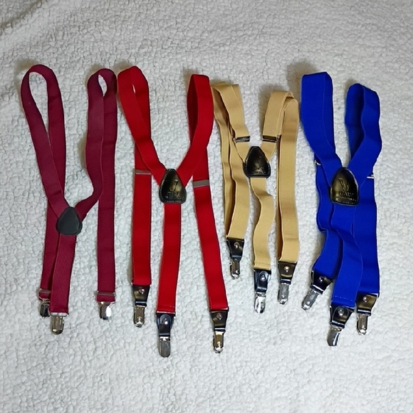 Men's Classic Suspenders Set Of 4 - Picture 1 of 9